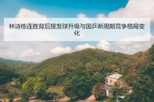 林诗栋连胜背后接发球升级与国乒新周期竞争格局变化